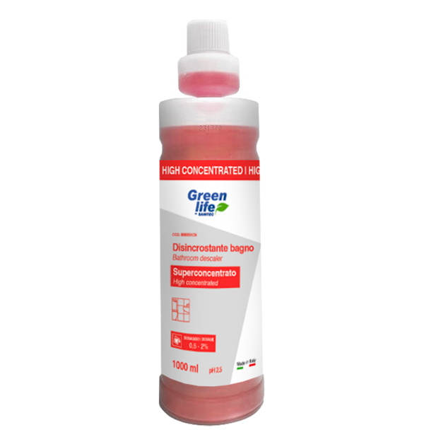 Highly concentrated bathroom descaler