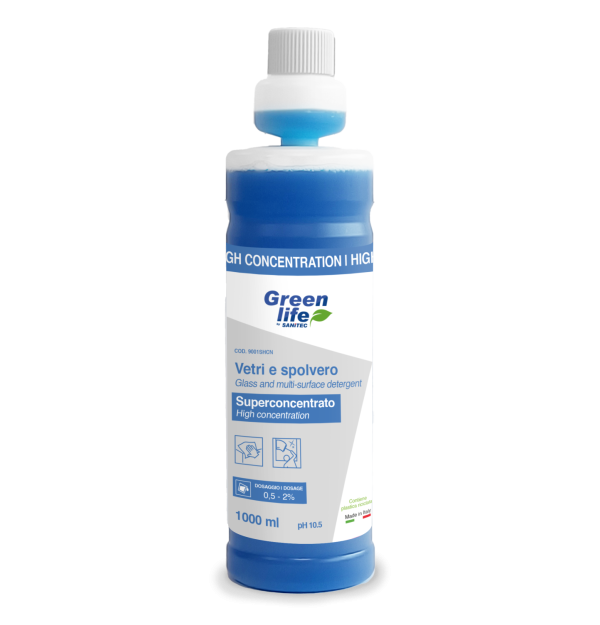 Highly concentrated multipurpose glass cleaner
